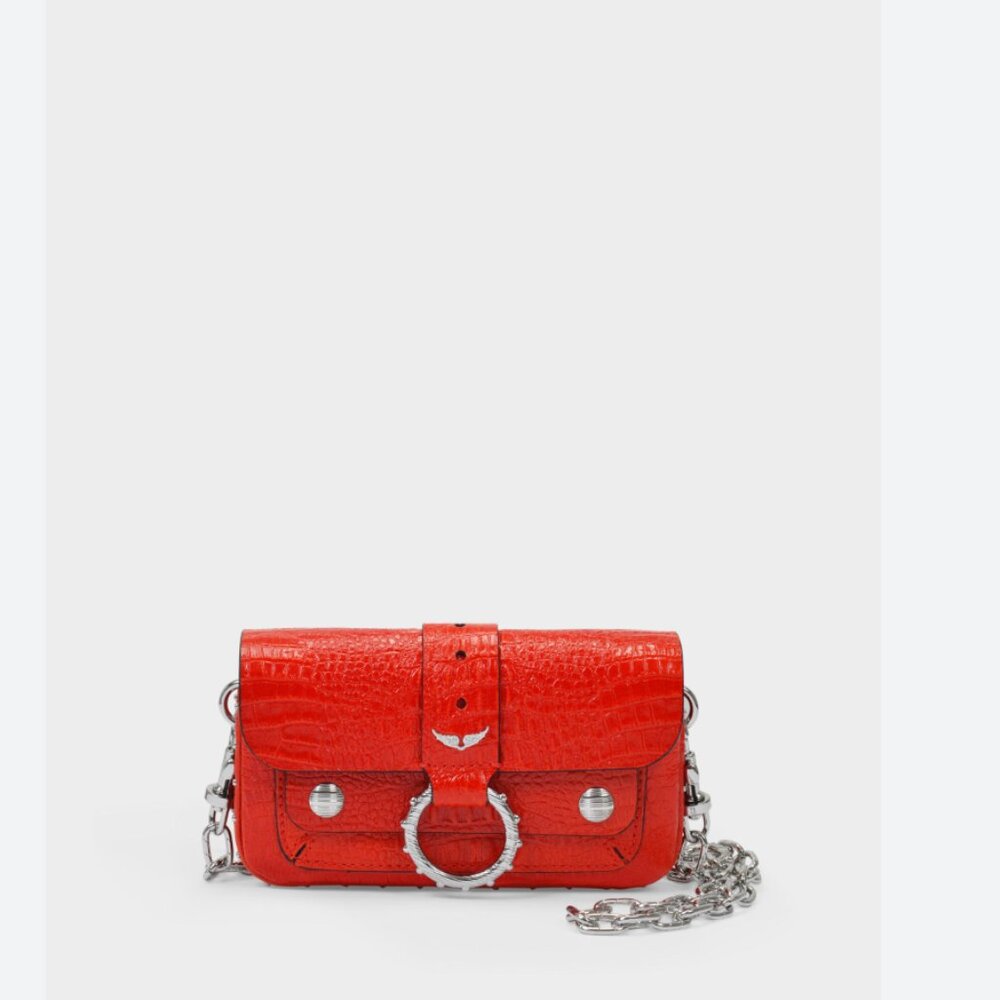 Zadig & Voltaire Kate Wallet Bag in Red Leather
